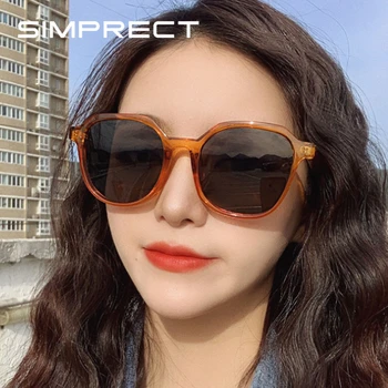 SIMPRECT 2021 Nou Retro ochelari de Soare Patrati Femei Negru Oglinda Ochelari de Soare Pentru Barbati de Moda de Epocă Clasic de Brand Designer de ochelari de soare
