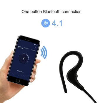 CHYI Blluetooth 4.1 Căști Wireless Cârlig Ureche Căști Sport Funcționare Căști Cu Microfon Pentru Huawei Telefon Xiaomi