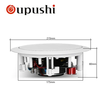 OUPUSHI KS-818 Acasă sistem de sunet de boxe de tavan acoperire de 5 inch, amplificator difuzor 30w Impedence vorbitor ohm difuzor