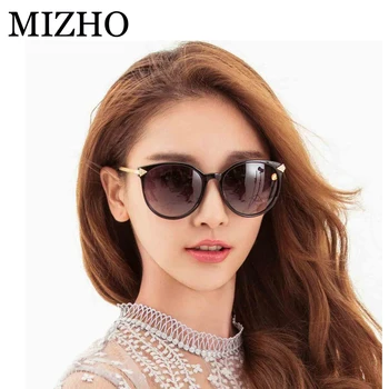 MIZHO Brand Artificial Ornament de Cristal Moda Mic ochi de Pisica ochelari de Soare pentru Femei Polarizati UV400 Designer de Lux de Înaltă Calitate 2019