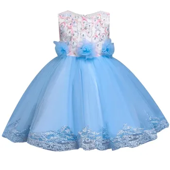 Fetita 3D Flori de Mătase Printesa Rochie pentru Petrecerea de Nunta Funda Mare Tutu Copii Rochii pentru copii Fata Copii Îmbrăcăminte de Modă