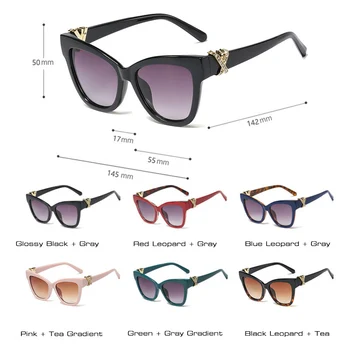 SHAUNA New Sosire Stil European Moda Femei Supradimensionat ochelari de Soare Cateye Retro Clasic Doamnelor Vara Ochelari de Nuanta
