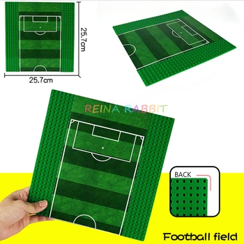 Jucător de fotbal Cifre de Afișare Placa de Bază Poartă de Fotbal Cărămizi Clasic DIY placă de bază Compatibilă City Constructii Blocuri Jucarii