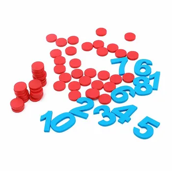 Numărare de Învățare Preșcolar Formare Brinquedos Lemn Montessori Matematică Numere Drăguț Ciclu de Chips-uri de materiale Didactice pentru Copii