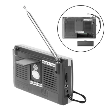 KK-9803 FM/MW/SW1-8 Full 10 Trupa Hi-Sensibilitate Receptor Radio Cu Pliere Kickstand