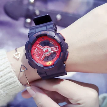 Design clasic S-Șoc Ceasuri Sport Pentru Femei Cuarț Ceas Digital Bărbați Jelly Ceas reloj mujer Impermeabil Relogio Masculino
