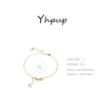 Yhpup Moda Floare de Lalea Pandantiv Perle Simulate Lanț Colier pentru Femei din Oțel Inoxidabil Collares Bijuterii Bijoux Femme 2020