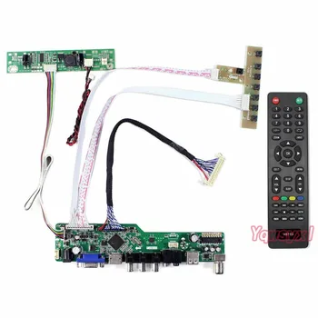Yqwsyxl Kit pentru LTM200KT10 TV+HDMI+VGA+AV+USB LED LCD Controller Driver Placa