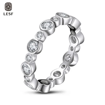 LESF Moda Argint 925 Veșnică Femei de Calitate SONA Nunta de Diamant Inel de Argint Inel de Logodna Bijuterii