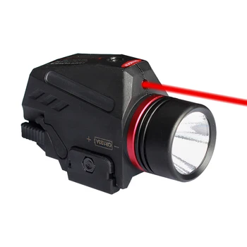 Tactic 150 Lumeni Lanterna LED-uri și Roșu / Verde Laser Combo cu 20mm Picatinny Feroviar de Montare