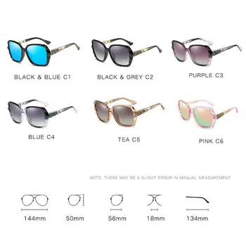 Femei de moda a Polarizat ochelari de Soare Marca Diamant Rama de Ochelari Oglindă Lentile Picioarele Goale Conducere Oculos De Sol UV400 DesolDelos