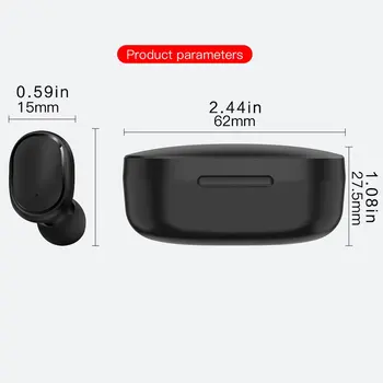 A6S Wireless Bluetooth 5.0 Cască Afișaj Digital de Încărcare Bin Sport Cască În ureche Căști Wireless Mini Căști