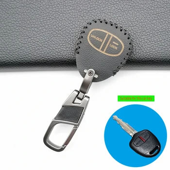 Pentru Mitsubishi Outlander EX ASX Pajero Lancer cheie de masina acoperi din piele 2 buton cheie de mașină caz Masina portofel cheile de la mașină accesorii