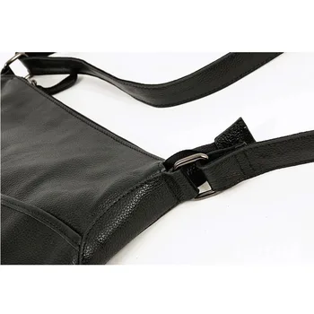 Bărbați de înaltă calitate din piele neagră messenger geanta noua din piele geanta crossbody pentru barbati geanta de umar