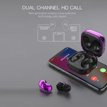 Wireless Căști setul cu Cască Stereo Bluetooth Cu Microfon Handsfree Sport Earbud pentru Huawei iPhone Samsung Xiaomi