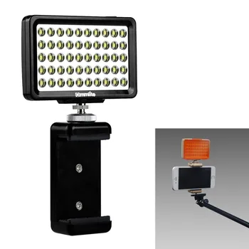 Commlite CM-L50 LED Camera Video de Lumină, 50 LED-5700-6000K flux luminos Mini Panou Lumina pentru Canon Nikon aparate foto și Smartphone