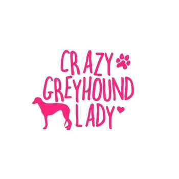Nebun Greyhound Lady Masina Autocolant Vinil Mașină De Ambalare Accesorii Produs Aplicatiile Model Decorativ