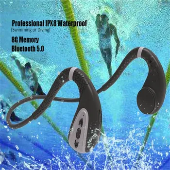PGDM T1 Conducție Osoasă Căști Built-In Memorie de 8G rezistent la apa IPX8 Cască MP3 Player de Muzică de Înot Scufundări Sport Căști