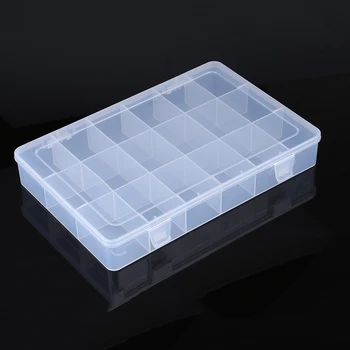 Plastic Transparent Cutie de unelte Toolbox Container de Piese Electronice ale Componentelor SMD Șurub Bijuterii Instrument Cutie de Depozitare