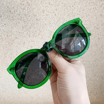 2020 Nou Supradimensionat Ochelari De Soare Ochi De Pisica Femei Săgeată Designer De Orez Rotund Ochelari De Soare Moda Doamnelor Portocaliu Verde Ochelari De Fata Drăguț