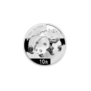 2008 An Panda Argint Placat Cu Monede De 1 Oz De 10 De Yuani Argint Placat Cu Monedă Cu Cutia Sa Originală Și Cadou Cadou