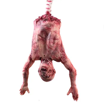 Halloween Agățat Fantomă Înfiorător Accesorii Simulare de Groază Recuzită Latex Cadavru Bărbați Decoratiuni Partid Înfricoșător Sângeroase Jumătate de Corp