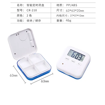 Electronice Inteligente Pastila de Caz Ceas cu Alarmă Memento Medicament Cutii de Depozitare Tableta cu Timer Secret Box Portabil Medicamente Accesorii