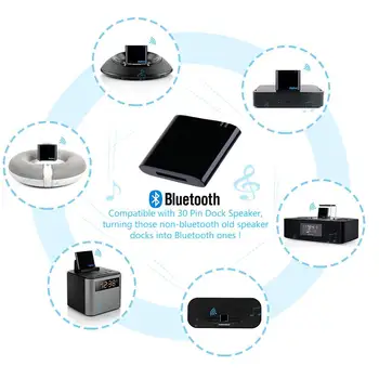 30Pin Receptor Bluetooth Stereo Audio de 30 de Pini Adaptor pentru Bose Sounddock Seria a II-a 2 10 IX Muzică Digital Portabil Sistem de Boxe