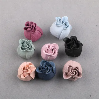 En-gros 3D Handmade Floare Trandafir Plasture Autocolant se Potrivesc Fetele de Susținere Îmbrăcăminte, Pantofi, Bijuterii de Păr Agrafe de Decor 50PCs 20buc