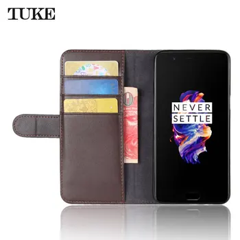 TUKE OnePlus 5 Caz Un Plus de 5 A5000 Caz Acoperire de Lux din Piele Caz de Telefon Oneplus5 Caz TPU Flip Cover Pentru Oneplus Cinci