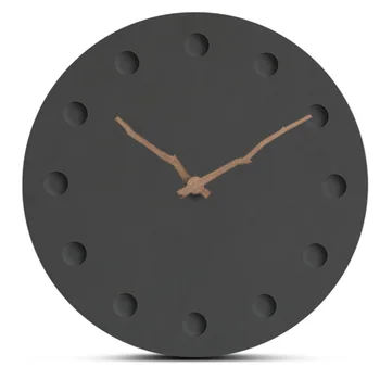 Ceas de Perete rotund Simplu Decorative Creative Nordic Modern din Lemn Ceas de Ceas de Perete pentru Camera de zi Bucatarie Birou Dormitor