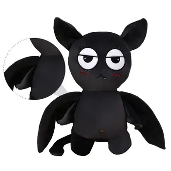 1 buc Umplute Jucărie de Pluș Păpușă Jucărie de Pluș Util la Modă, Confortabil Chic Negru Perna Papusa pentru Casa de Copii de Halloween