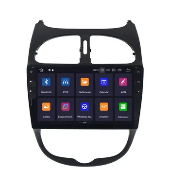Android 10.0 4G+64GB Mașină de Navigare GPS pentru Peugeot 206 2000-2016 auto Auto Stereo Capul Unitate Multimedia Player Radio Recorder dsp