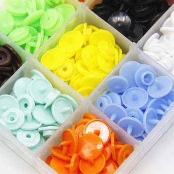 360 BUC/SET T5 Colorate din Plastic Snap Butonul Fixează cu Cleștele Tool Kit și Organizator Containere DIY de Cusut și Uneltele de Făurire