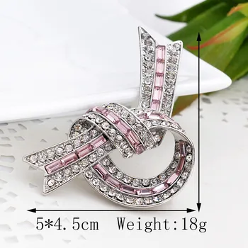 De Zinc din Aliaj de Cristal de Sticlă Arc Broșe Pin pentru Femei de Moda de Lux Broșe Ace Broch Pin pentru Nunta 2016 New Sosire Bijuterii