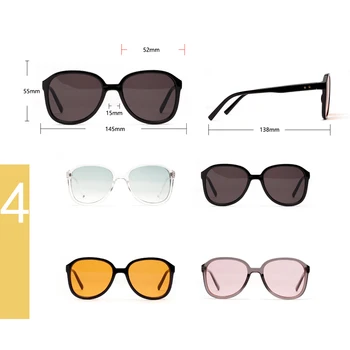 HBK 2019 Nou Brand de Moda ochelari de Soare Patrati Femei la Modă coreean Supradimensionate Bomboane de Culoare Ochelari Pentru Vara Vocație UV400