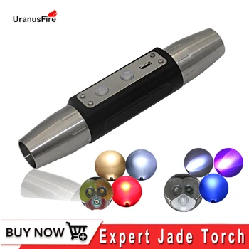 Lampa UV USB Reîncărcabilă 6 lumina 395NM/365nm Ultraviolete Mini Lanterna LED-uri Lanterna Fluorescente Jad Bani Detector de lanterna