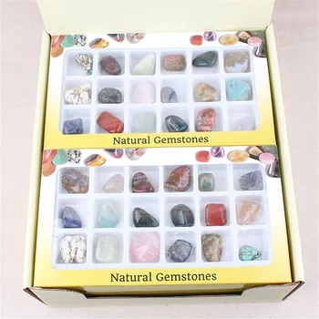 18pcs/set Cristal Natural de Piatră Scazut de Piatră Șlefuită Dur Minereu de Specimen Minerale Geologice Piatră prețioasă Pentru Piatra de Colectare
