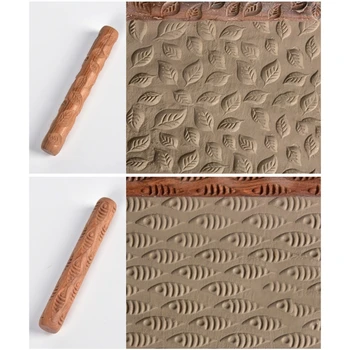 Lemn de Lut Textura sucitor Grava Model lut polimeric cu role Ceramice de Instrumente