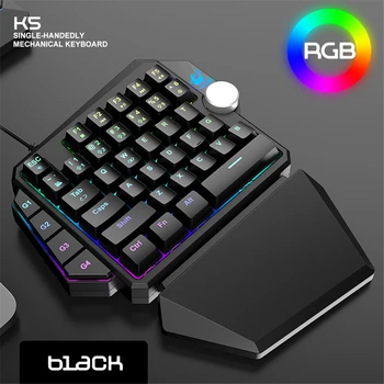 44keys O singură mână Tastatură Mecanică de Gaming RGB cu iluminare din spate cu o Singură mână Tastatura Gaming Controller de Joc pentru PC PS4 Xbox Gamer Cadou
