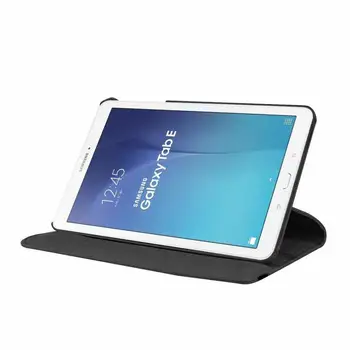 360 de Grade de Rotație Caz Capa Pentru Samsung Tab E 9.6 SM-T560 PU Piele Flip Cover Pentru GALAXY Tab E 9.6 inch T560 T561 Tableta Caz