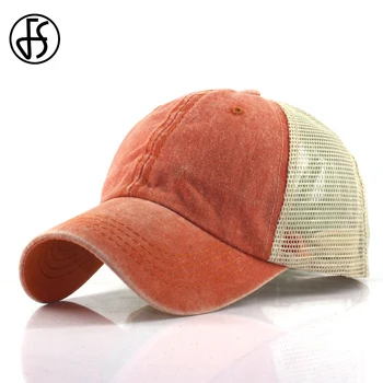 FS Vara Orange Trucker Hat Cu Plasă Respirabil Șapcă de Baseball Bărbați Femei Streetwear Snapback Hip Hop Capace Os Casquette Femme