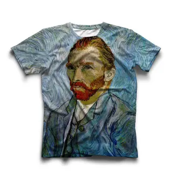 Van Gogh Migdale/autoportret/ Noapte Înstelată/Van Gogh 3D Imprimate T-Shirt Casual Floarea-soarelui Tricouri Unisex Înaltă Calitate Topuri Haine