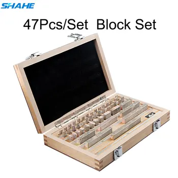 Shahe 47Pcs/Set 1 clasa 0 clasa Block Gauge Șubler de Inspecție Bloc Ecartament Instrumente de Măsurare
