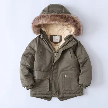 Băiatul cald cu glugă haina&uza copii 2020 iarna fete jachetă&haină Scrisoare lungă fete sacou haina imbracaminte copii haine pentru copii