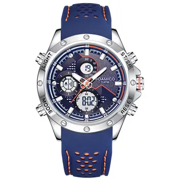 BOAMIGO Bărbați Ceasuri Relogio Masculino NOU Brand de Lux Militare Digital Cuarț cauciuc Impermeabil Sport Cronograf Ceas de mână