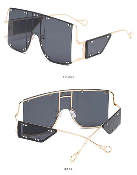 De înaltă Calitate de Aviație Sunglasse Metal ochelari de soare individuale nit cadru mare windproof ochelari de soare