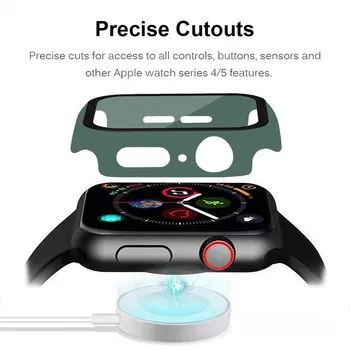 10buc/lot Ceas Caz Acoperire Pentru Apple Watch SE 6 5 4 40MM/44MM Seria 3 2 1 38mm 42mm PC-ul Bara de protecție Cu Sticla Ecran Protector de Film