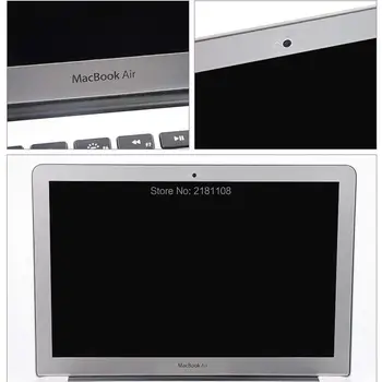 Bubble Gratuit Ecran LCD de Protector Cu Ramă de Argint Pentru Apple Macbook Air 13.3