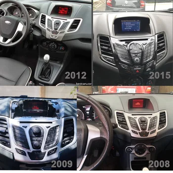 Radio auto pentru Ford Fiesta 2009-2017 Android 9.0 2 Din 9 Inch Stereo Multimedia Navigatie GPS Auto DVD Player Bluetooth OKNAVI